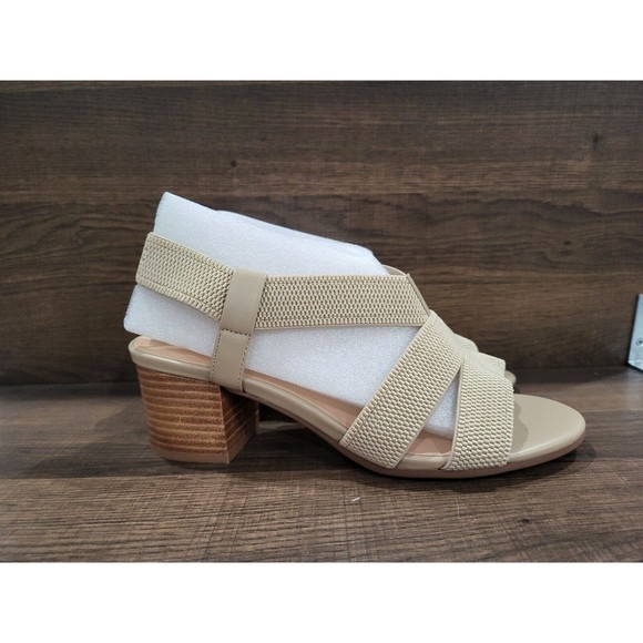 Bella Vita Women's Jodi Stretch Sandal Natural 9WW New - Picture 1 of 10